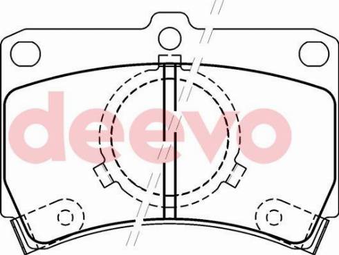 DEEVO BP70360 - Əyləc altlığı dəsti, əyləc diski furqanavto.az