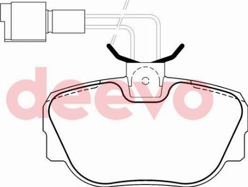 DEEVO BP71440 - Əyləc altlığı dəsti, əyləc diski furqanavto.az