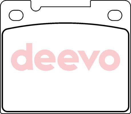 DEEVO BP71520 - Əyləc altlığı dəsti, əyləc diski furqanavto.az