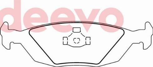 DEEVO BP71620 - Əyləc altlığı dəsti, əyləc diski furqanavto.az