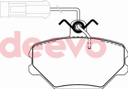 DEEVO BP71060 - Əyləc altlığı dəsti, əyləc diski furqanavto.az