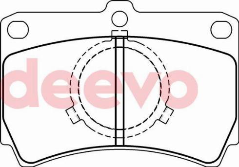 DEEVO BP71360 - Əyləc altlığı dəsti, əyləc diski furqanavto.az