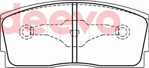 DEEVO BP73000 - Əyləc altlığı dəsti, əyləc diski furqanavto.az