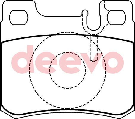 DEEVO BP73340 - Əyləc altlığı dəsti, əyləc diski furqanavto.az