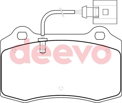 DEEVO BP77560 - Əyləc altlığı dəsti, əyləc diski furqanavto.az