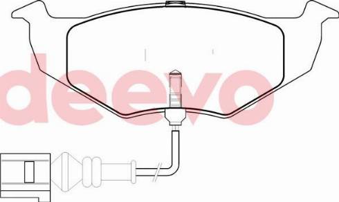 DEEVO BP77120 - Əyləc altlığı dəsti, əyləc diski furqanavto.az