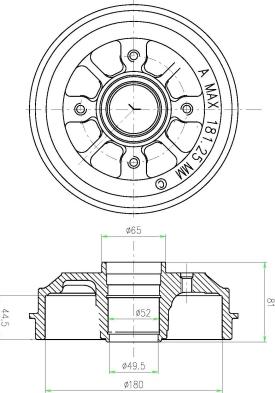 DEEVO BT80720 - Əyləc Diski furqanavto.az