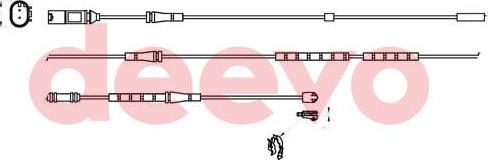 DEEVO BW14800 - Xəbərdarlıq Kontakt, əyləc padinin aşınması furqanavto.az