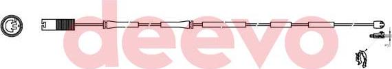 DEEVO BW15480 - Xəbərdarlıq Kontakt, əyləc padinin aşınması furqanavto.az