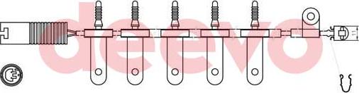 DEEVO BW10660 - Xəbərdarlıq Kontakt, əyləc padinin aşınması furqanavto.az