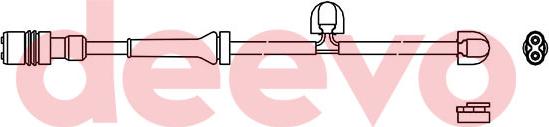 DEEVO BW11620 - Xəbərdarlıq Kontakt, əyləc padinin aşınması furqanavto.az