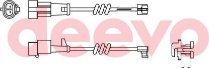 DEEVO BW11060 - Xəbərdarlıq Kontakt, əyləc padinin aşınması furqanavto.az