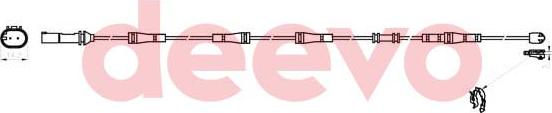 DEEVO BW11700 - Xəbərdarlıq Kontakt, əyləc padinin aşınması furqanavto.az