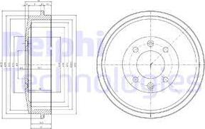 Delphi BF265 - Əyləc barabanı furqanavto.az