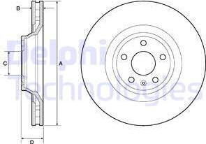 Delphi BG9955 - Əyləc Diski furqanavto.az