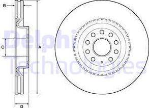 Delphi BG9952 - Əyləc Diski furqanavto.az