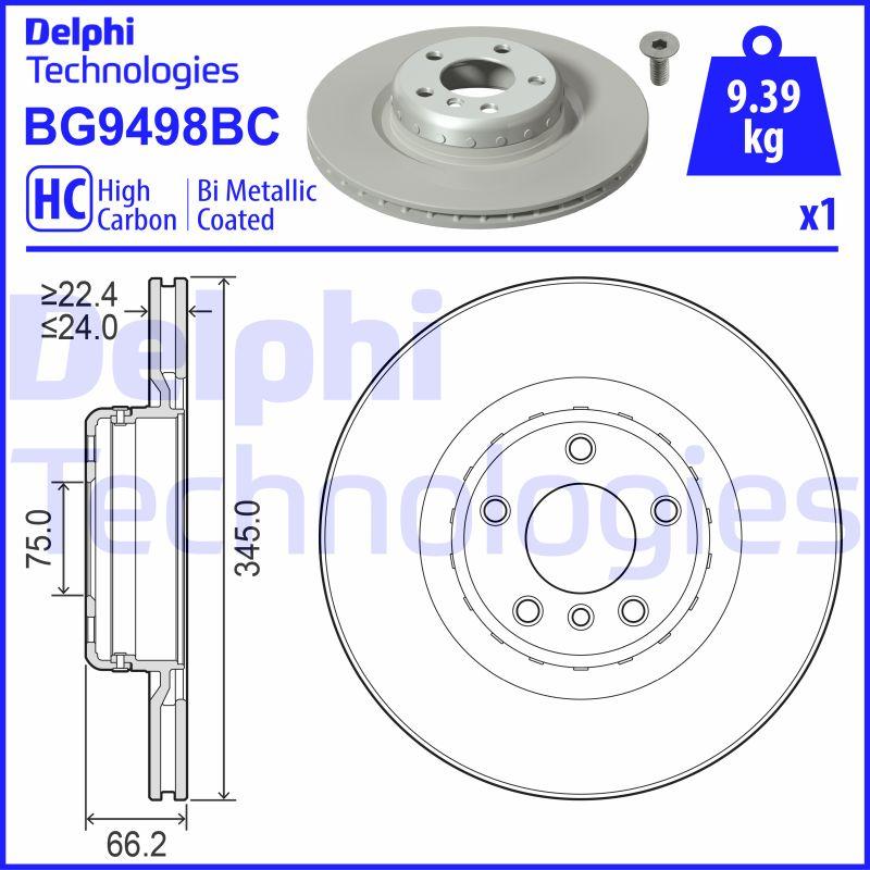 Delphi BG9498BC - Əyləc Diski furqanavto.az