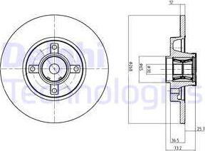 Delphi BG9053RS - Əyləc Diski furqanavto.az