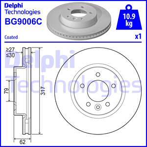 Delphi BG9006C - Əyləc Diski furqanavto.az