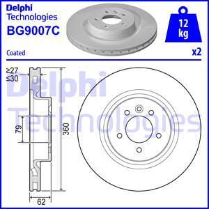 Delphi BG9007C - Əyləc Diski furqanavto.az