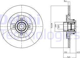 Delphi BG9025RSC - Əyləc Diski furqanavto.az