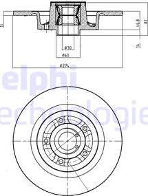 Delphi BG9026RSC - Əyləc Diski www.furqanavto.az