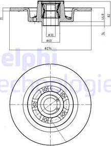 Delphi BG9026RS - Əyləc Diski www.furqanavto.az