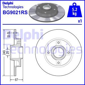 Delphi BG9021RS - Əyləc Diski furqanavto.az