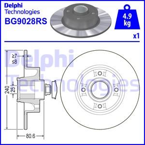 Delphi BG9028RS - Əyləc Diski furqanavto.az