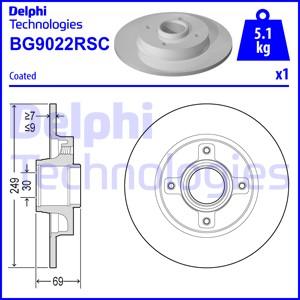 Delphi BG9022RSC-18B1 - Əyləc Diski furqanavto.az