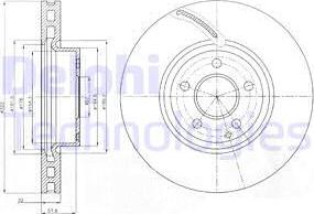 Delphi BG9075C-19B1 - Əyləc Diski furqanavto.az