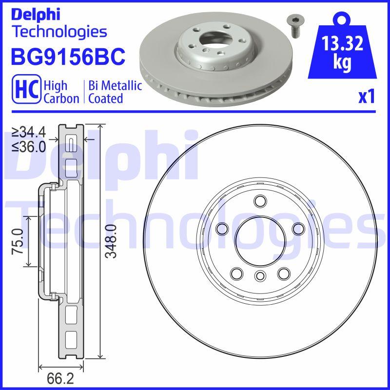 Delphi BG9156BC - Əyləc Diski furqanavto.az