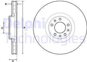 Delphi BG9151C-18B1 - Əyləc Diski furqanavto.az