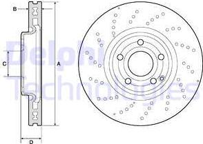 Delphi BG9189C - Əyləc Diski furqanavto.az