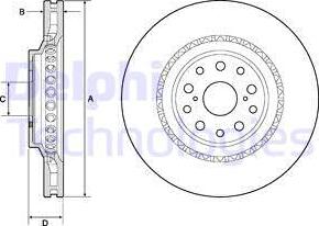 Delphi BG9186C - Əyləc Diski furqanavto.az