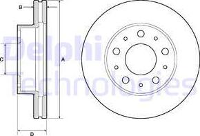 Delphi BG9180C - Əyləc Diski furqanavto.az