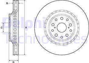 Delphi BG9187C - Əyləc Diski furqanavto.az