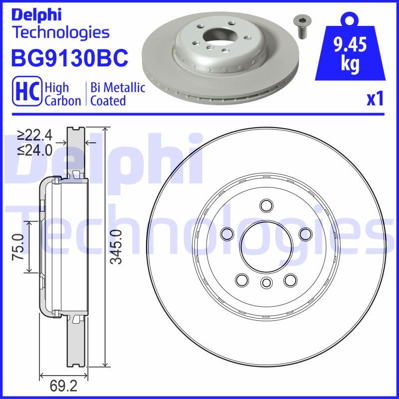 Delphi BG9130BC - Əyləc Diski furqanavto.az