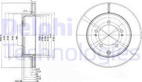 Delphi BG9849 - Əyləc Diski furqanavto.az