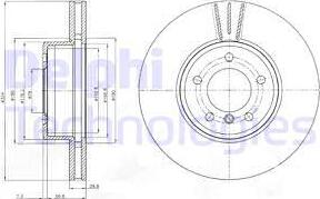 Delphi BG9871 - Əyləc Diski furqanavto.az