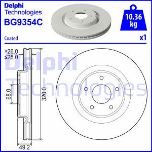 Delphi BG9354C - Əyləc Diski furqanavto.az