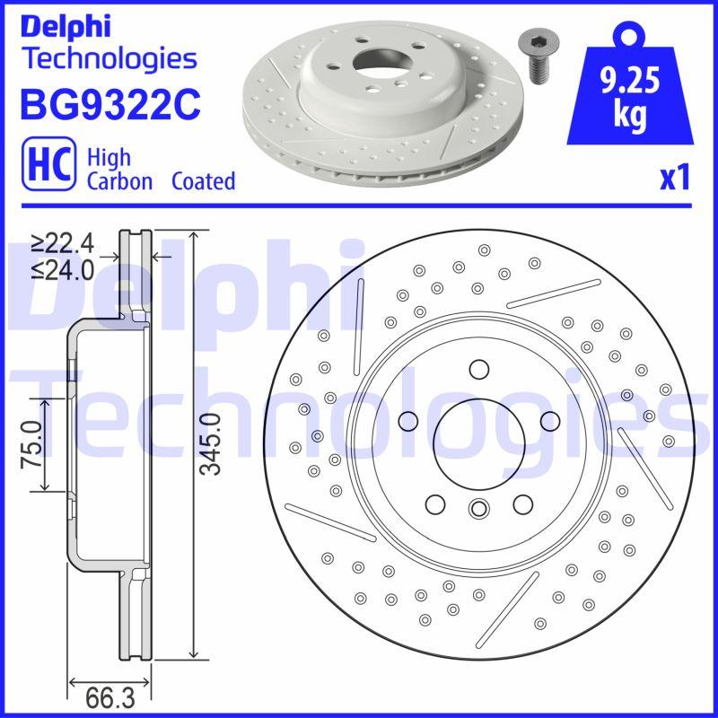 Delphi BG9322C-19B1 - Əyləc Diski furqanavto.az