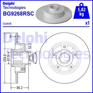 Delphi BG9268RSC - Əyləc Diski furqanavto.az