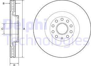 Delphi BG9202C - Əyləc Diski furqanavto.az