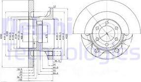 Delphi BG9722 - Əyləc Diski furqanavto.az