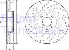 Delphi BG4943C - Əyləc Diski furqanavto.az