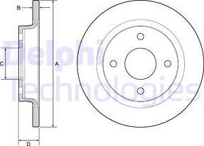 Delphi BG4954C - Əyləc Diski furqanavto.az