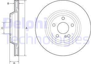 Delphi BG4957C - Əyləc Diski furqanavto.az