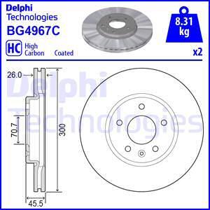 Delphi BG4967C-18B1 - Əyləc Diski furqanavto.az