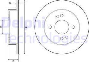 Delphi BG4917C - Əyləc Diski furqanavto.az